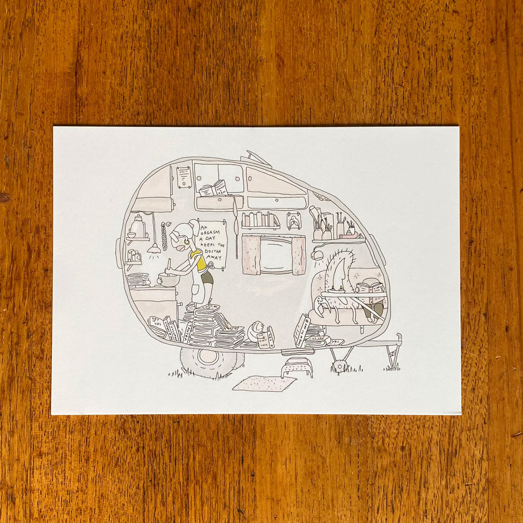 Campingvogn - A3 & A4 print